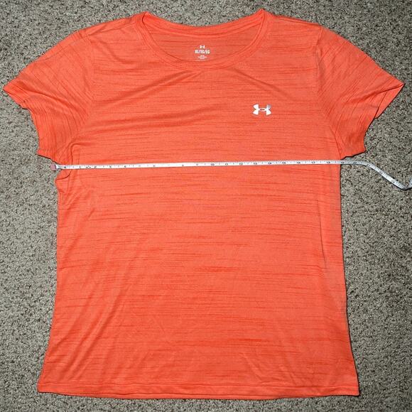 Bright Orange Under Armour Workout Shirt - Size XL - Picture 4 of 11